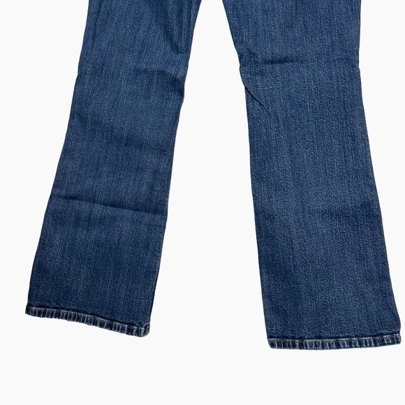 Levi’s 515 Five Pocket Blue Medium Wash Mid Rise Boot Cut Denim Jeans Size 8 - Picture 9 of 16